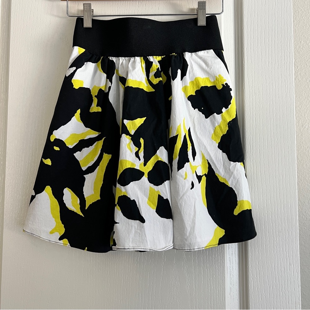 Express Design Studio Printed Lined Skirt with Pockets XXS